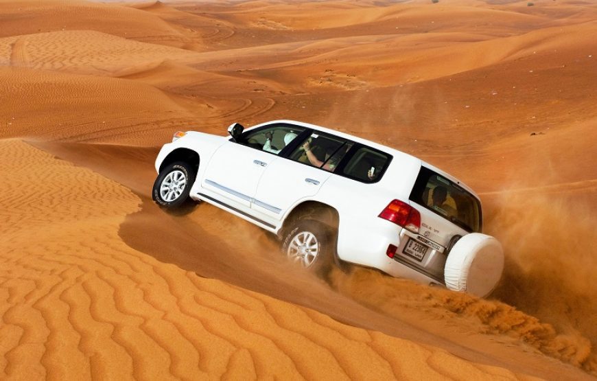 Morning Desert Safari with Sandboarding & Camel Ride